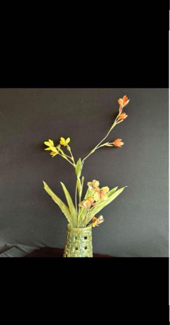 アートフラワーブーケ　ヒオウギ　花　造花　アートフラワー　立体絵画　6