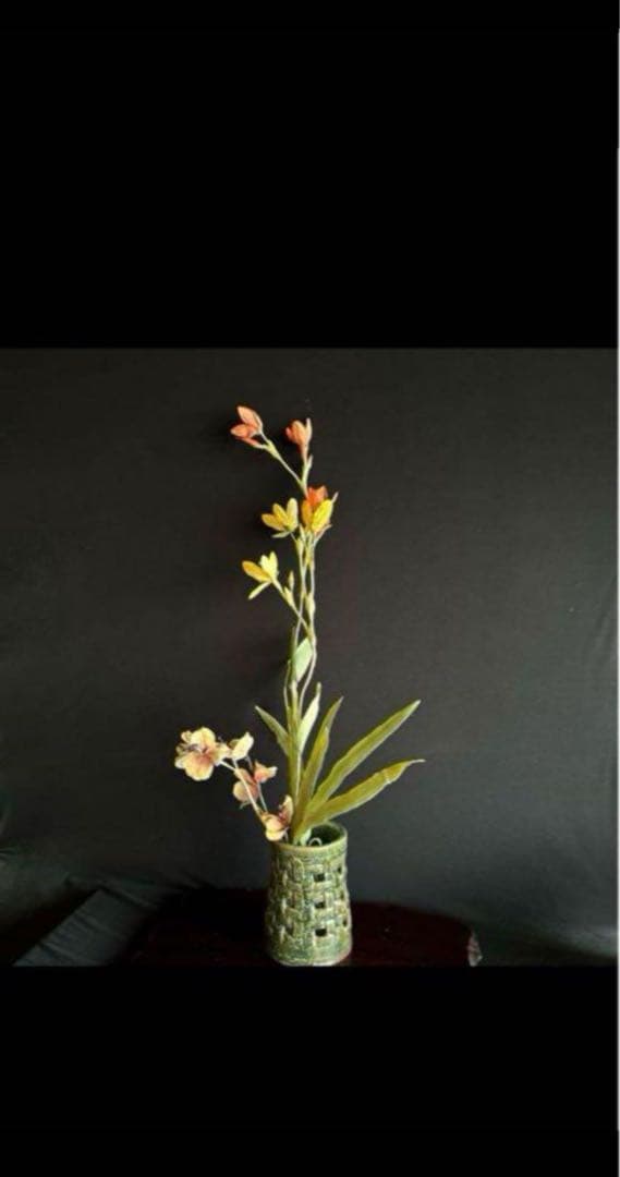 アートフラワーブーケ　ヒオウギ　花　造花　アートフラワー　立体絵画　6