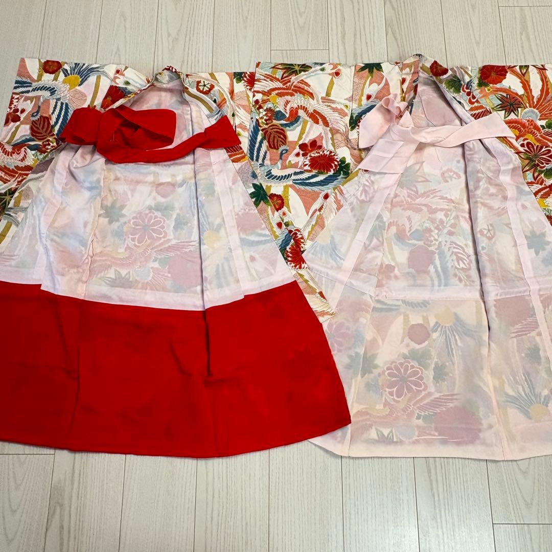 双子コーデ　2着　アンティーク着物　子供着物　七五三 産着