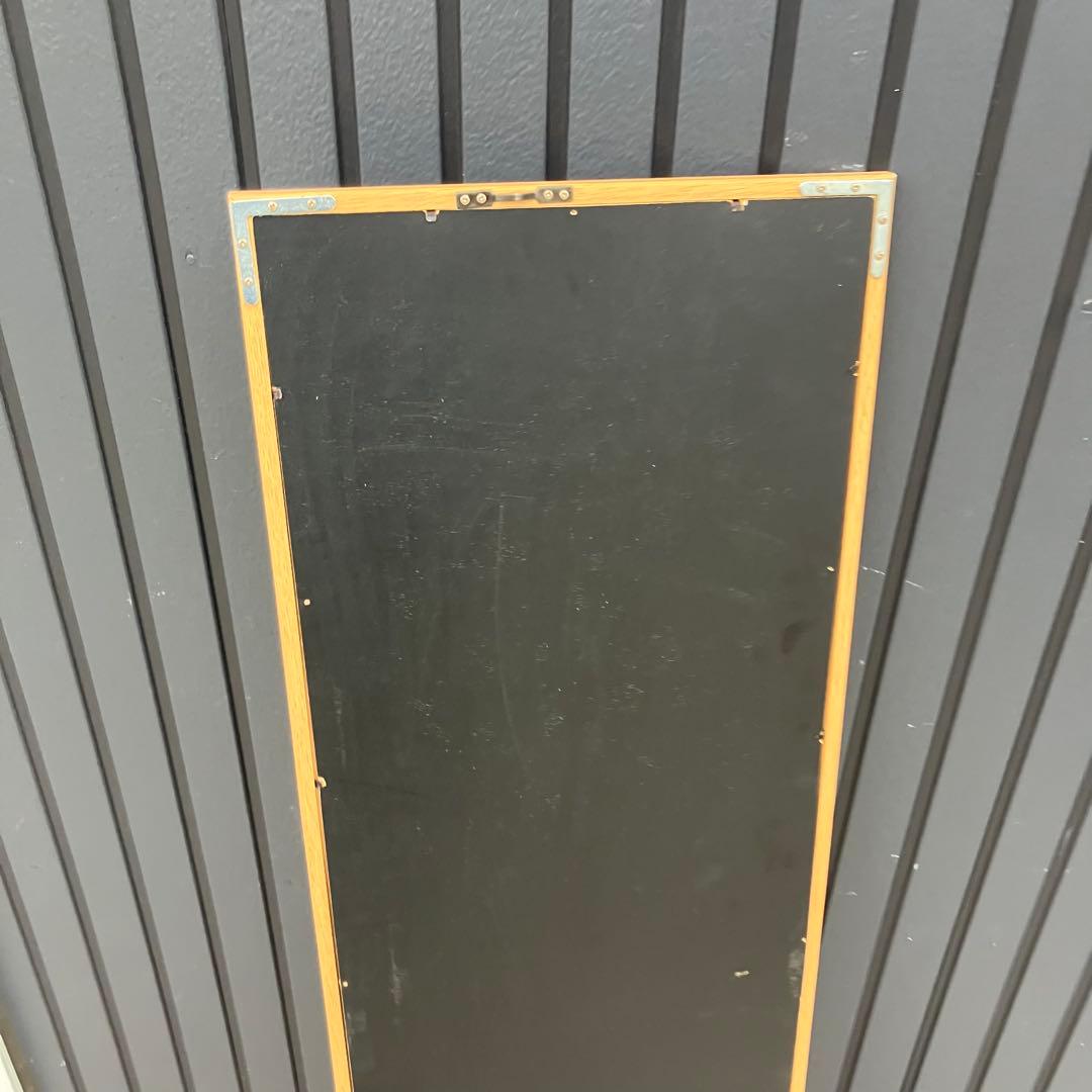 北欧レトロ 木製フレーム スタンドミラー 壁掛けミラー 姿見 等身鏡 ビンテージ