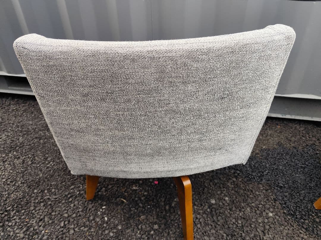 関東圏限定】廃盤品 リビングハウス Low 回転チェア 2脚セット グレー