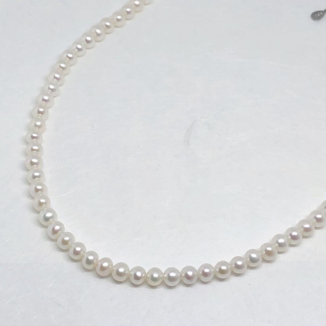 AAA淡水パール5mmネックレス40cm＋アジャスター5cm⭐️ラスト1点
