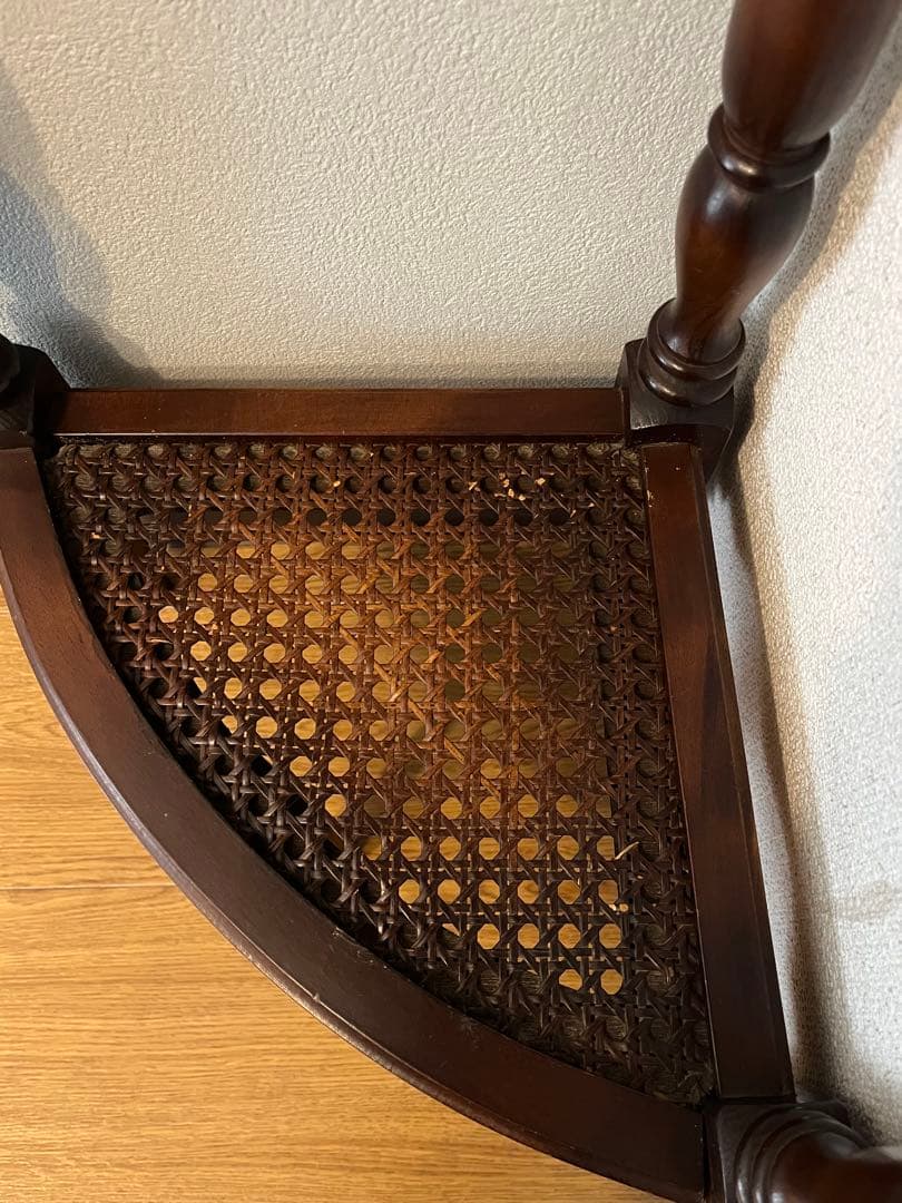 karimoku カリモク家具 コロニアル コーナーラック 電話台 木製ラック