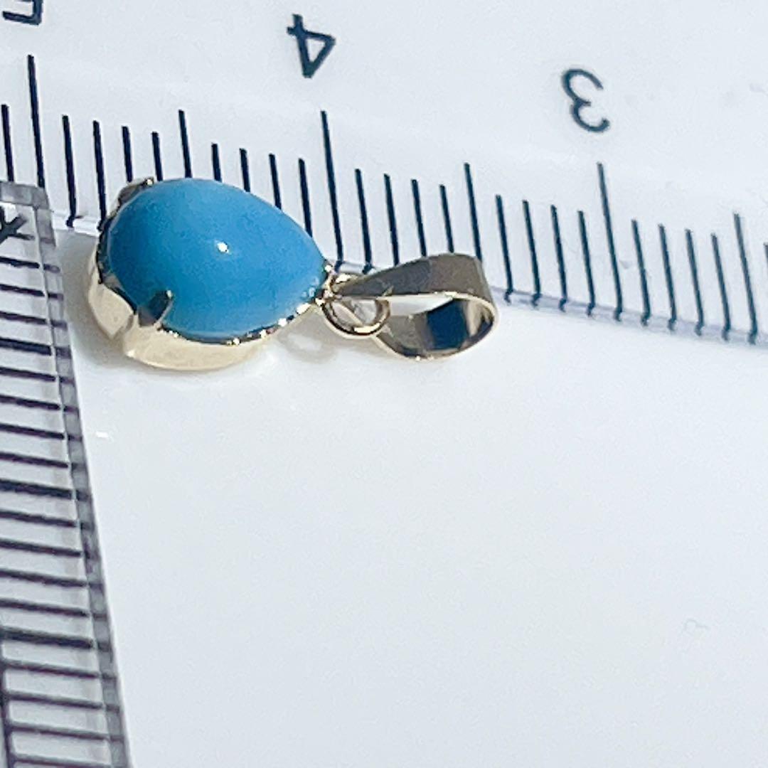 k18トルコ石ペンダント天然トルコ石ペンダントNO25-2450