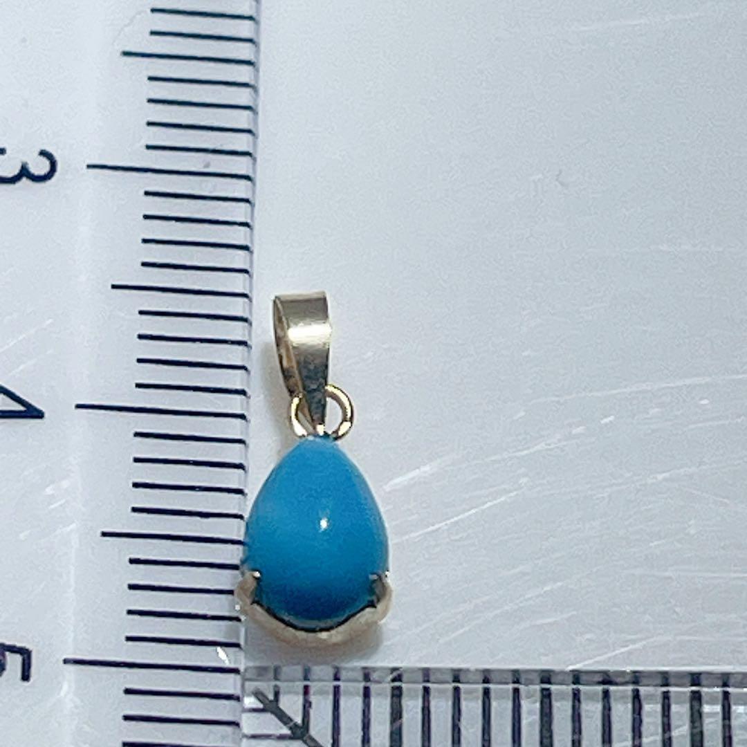 k18トルコ石ペンダント天然トルコ石ペンダントNO25-2450