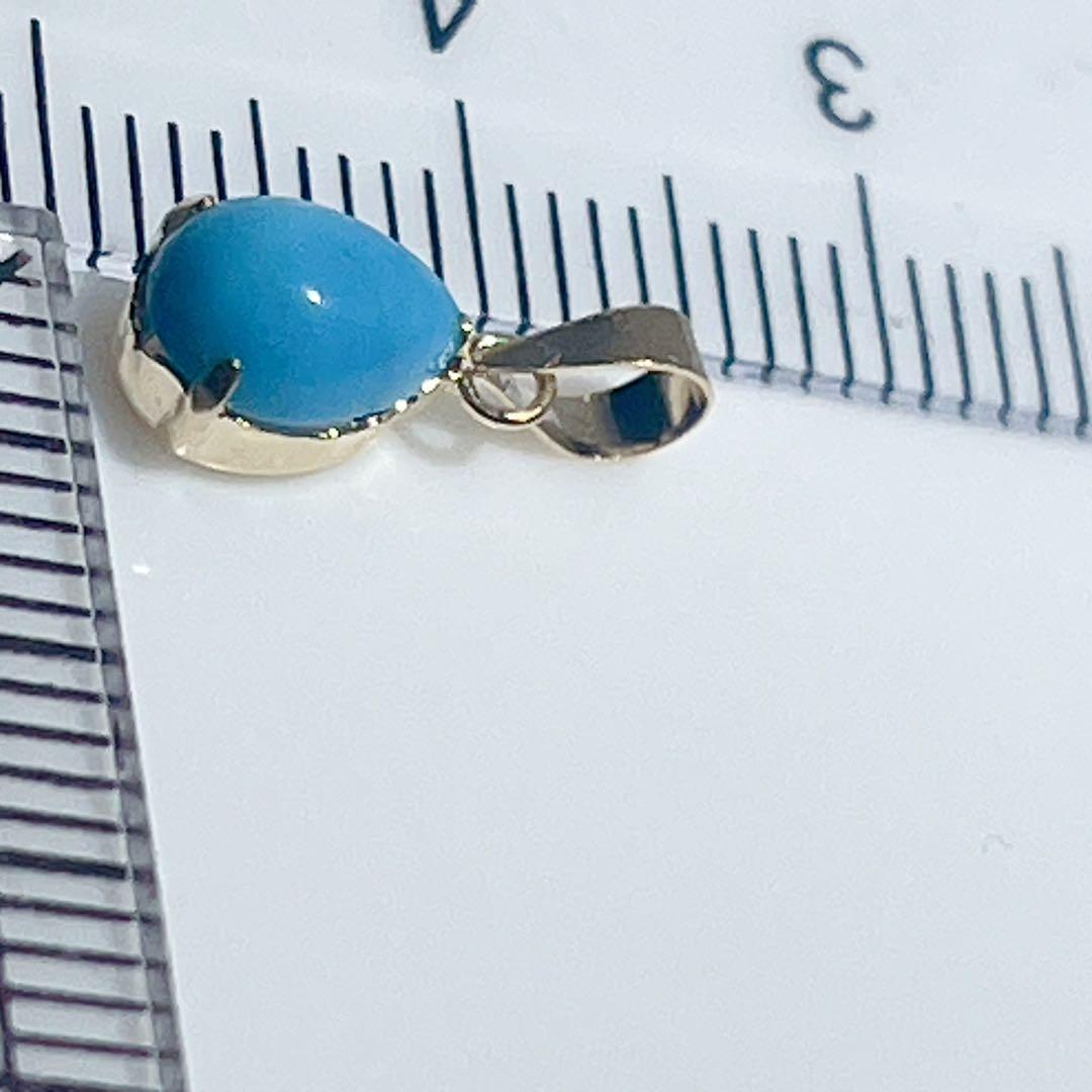 k18トルコ石ペンダント天然トルコ石ペンダントNO25-2450