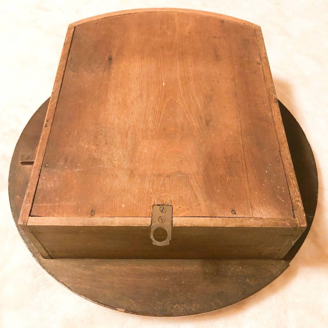 【時計●無銘 掛け時計 明治 大正 昭和レトロ 木製／動作未確認】