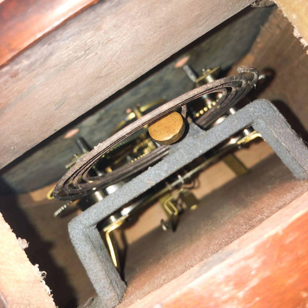 【時計●無銘 掛け時計 明治 大正 昭和レトロ 木製／動作未確認】