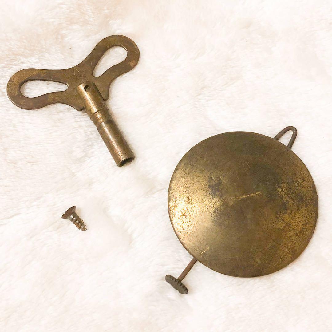 【時計●無銘 掛け時計 明治 大正 昭和レトロ 木製／動作未確認】