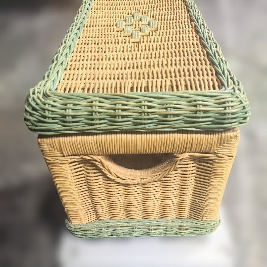 ラタン収納ボックス 籐 ケース 籠