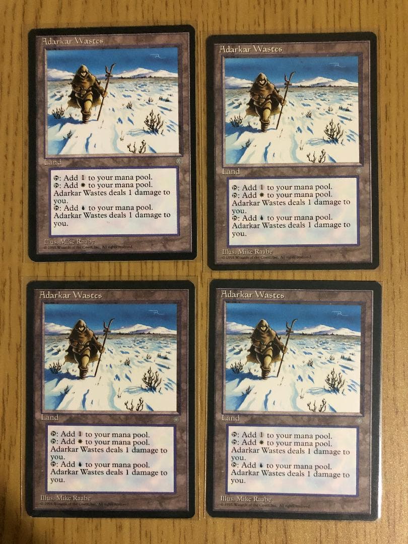 アダーカー荒原/Adarkar Wastes ICE 4枚セット MTG