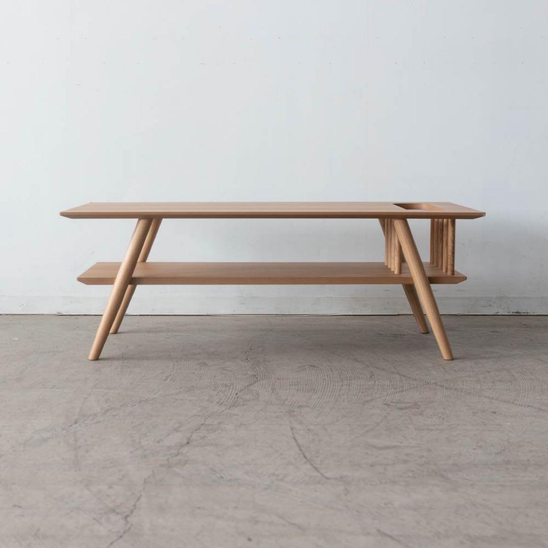 センターテーブル　アッシュ材突板