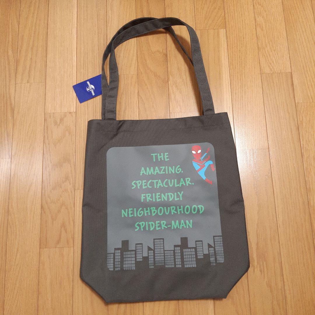 USJ限定スパイダーマン トートバッグ グレー - メルカリ
