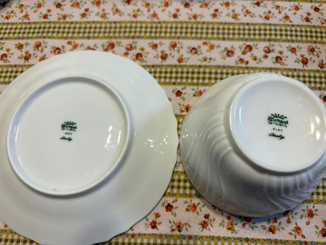 リチャードジノリ　ベッキオホワイト　カップ&ソーサー　6客セット