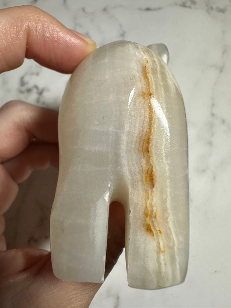 オニキス像 2体セット 天然石インテリア