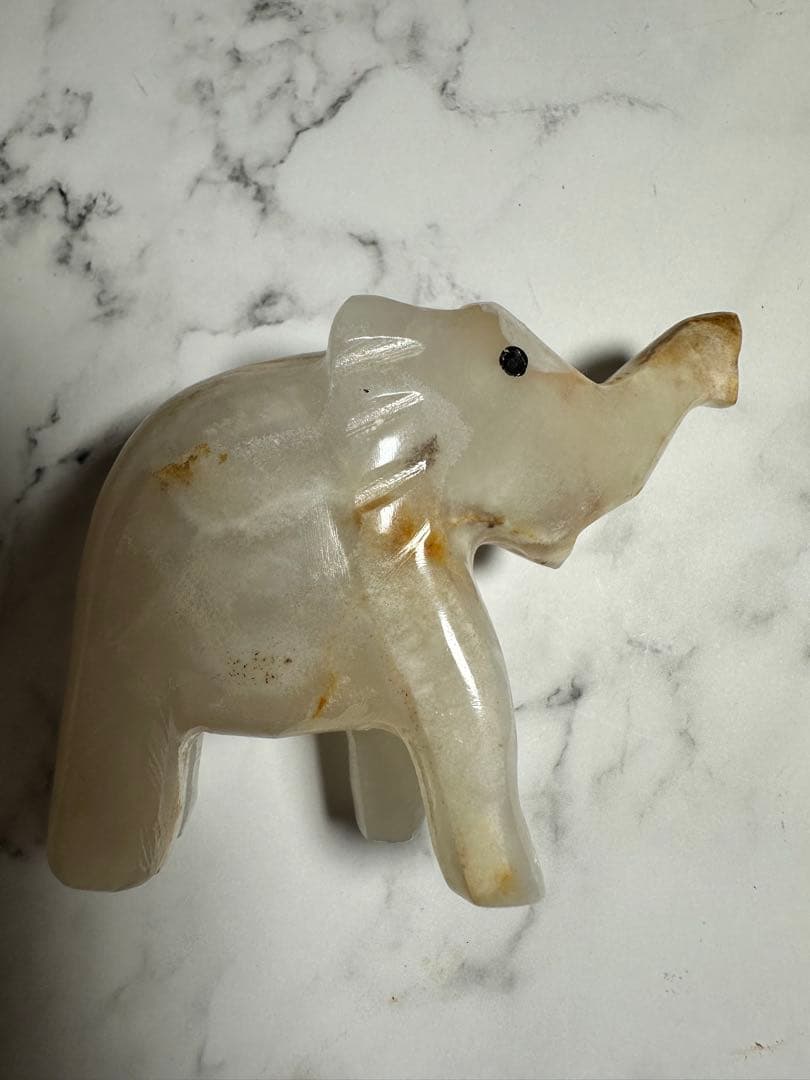 オニキス像 2体セット 天然石インテリア