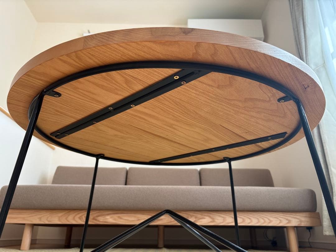 LIFE FURNITURE TH ASH LOW TABLE 円形テーブル