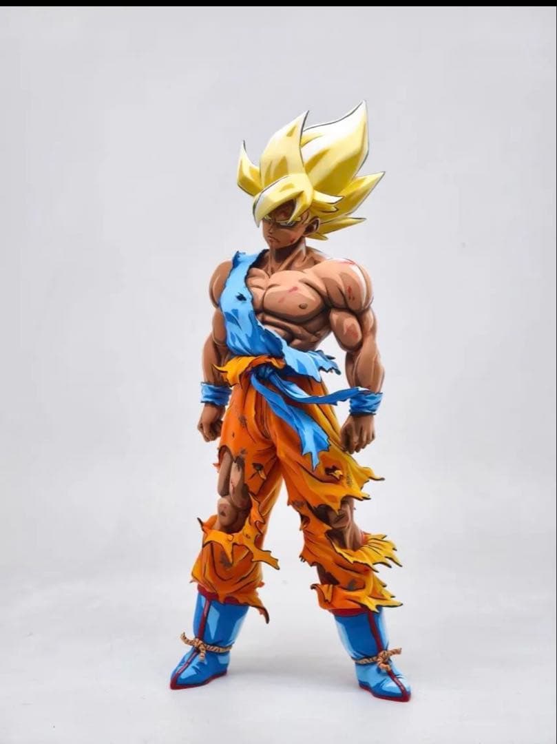 や*彡様 ドラゴンボールフィギュア 伝説の超サイヤ人 孫悟空 リペイント漫画色
