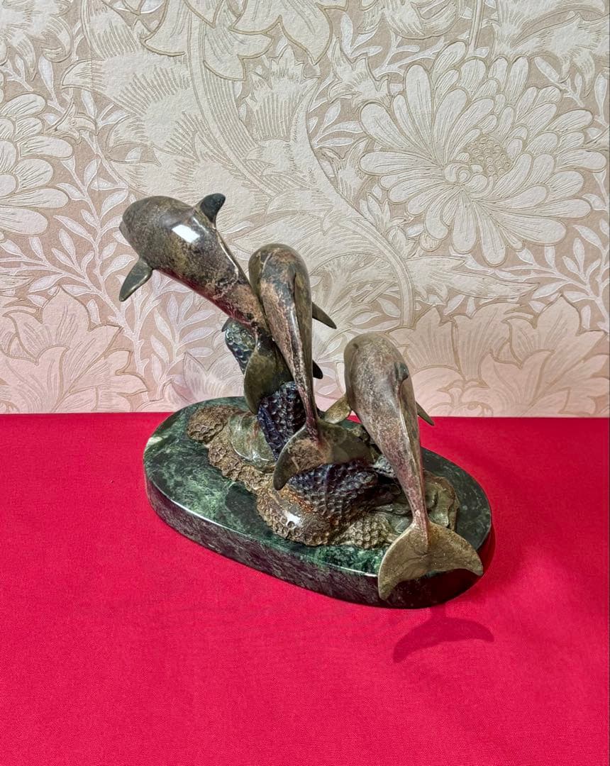【Phil Vanderlei作ブロンズ彫刻★DOLPHIN IN CORAL】