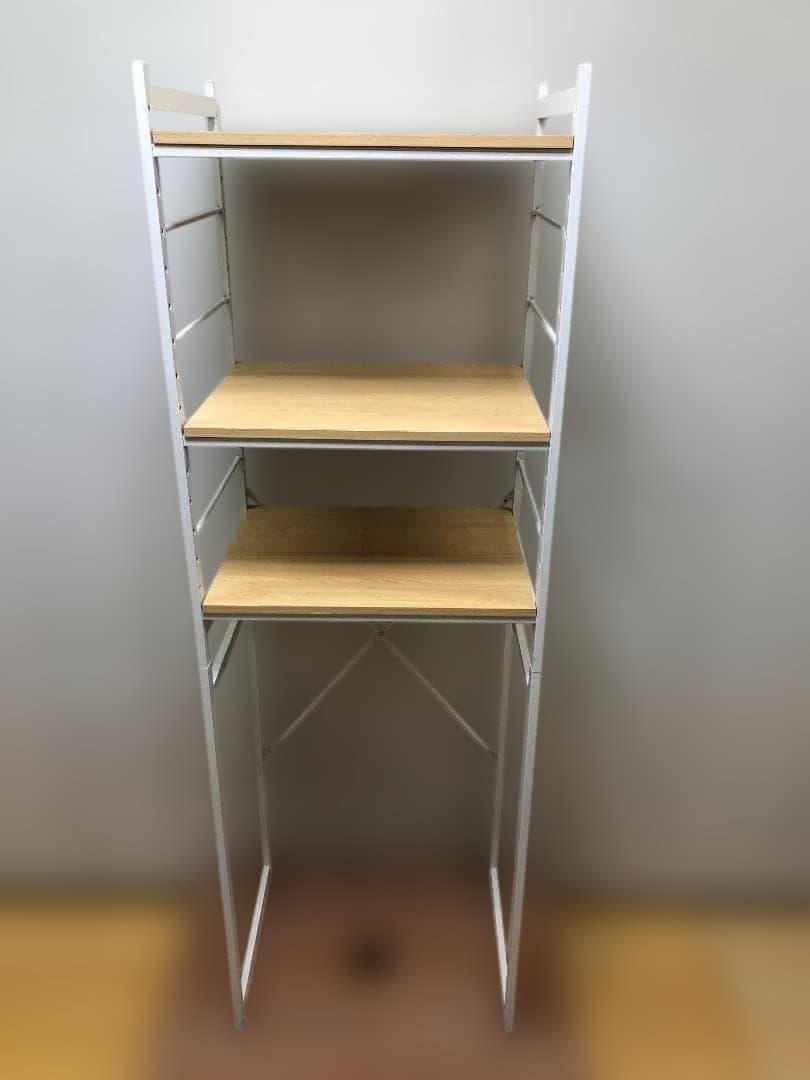 【送料無料】ラック 棚 木目調 棚板付き スチールラック 88142-4-020