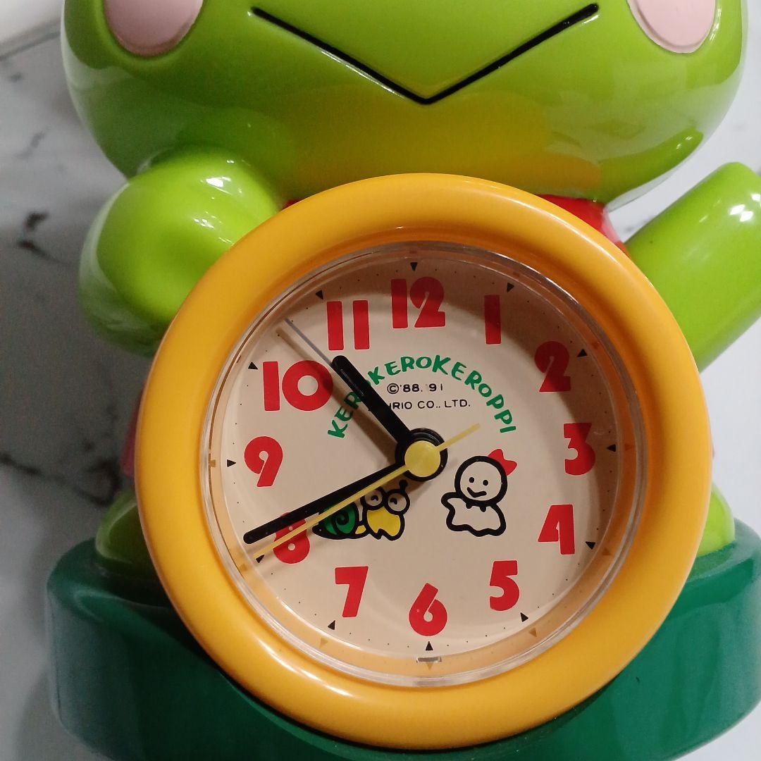 サンリオ けろっぴ 目覚まし時計 置時計 セイコー レア レトロ 1991年