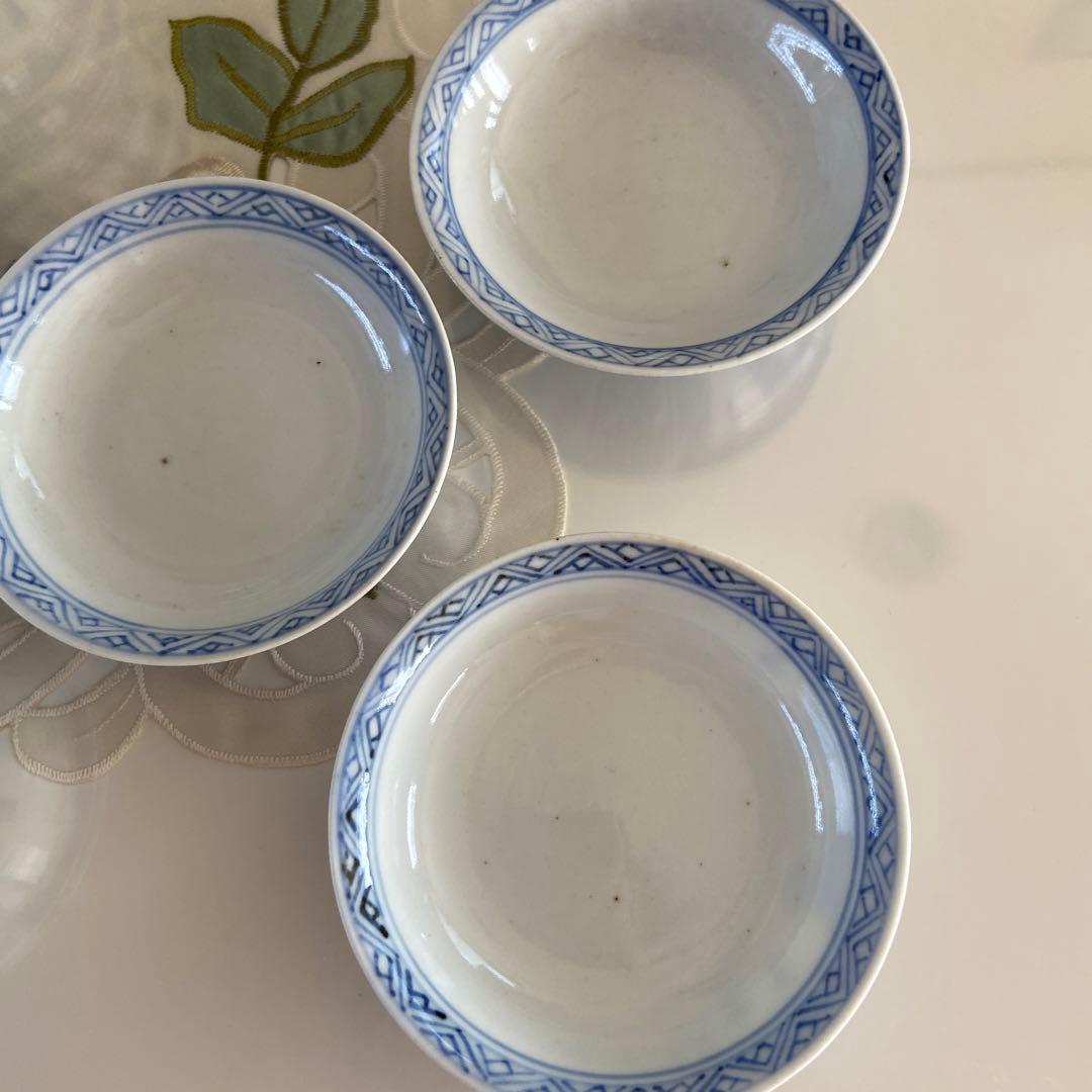 アンティーク　伊万里焼　蓋付き茶碗　5客