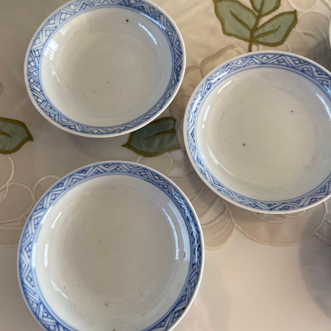 アンティーク　伊万里焼　蓋付き茶碗　5客