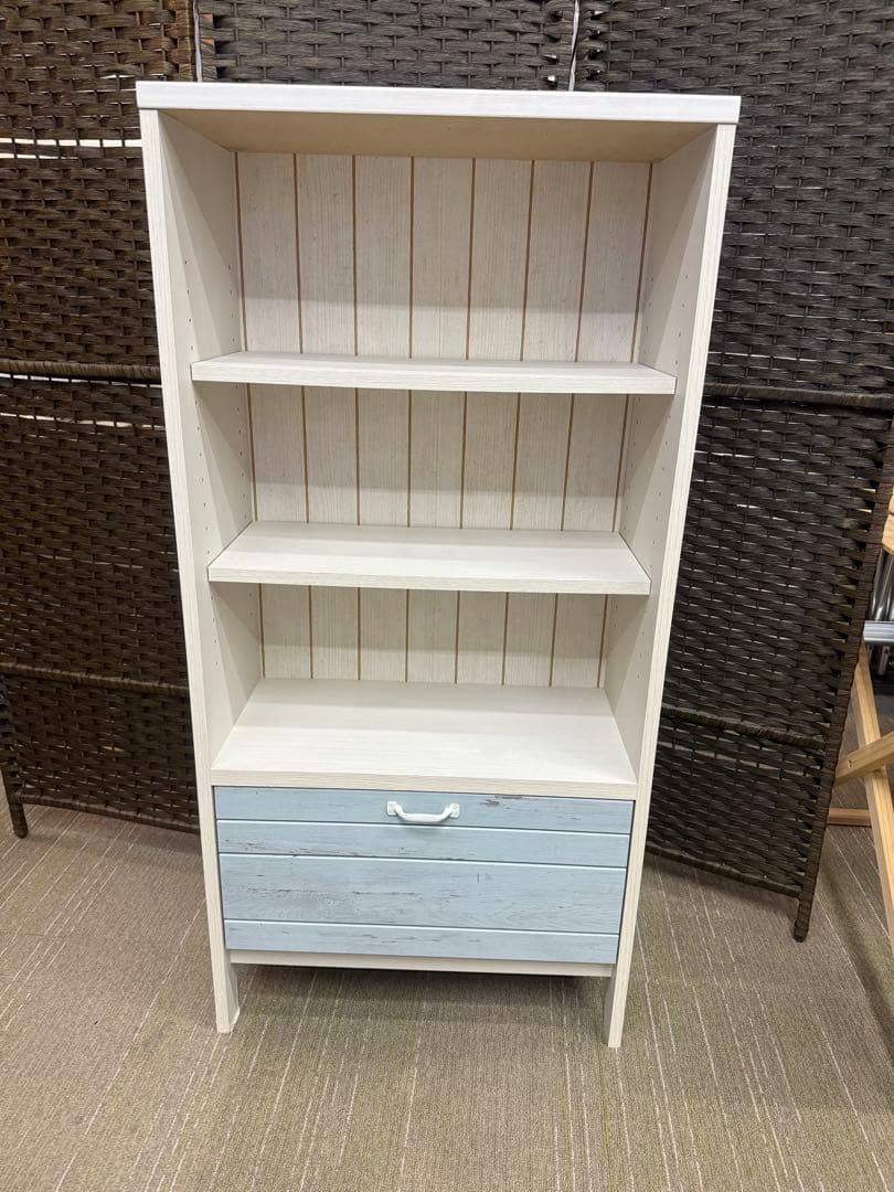 洗浄消毒作業済】ニトリ フリーラック マリーナ SEA1260HWW&BL