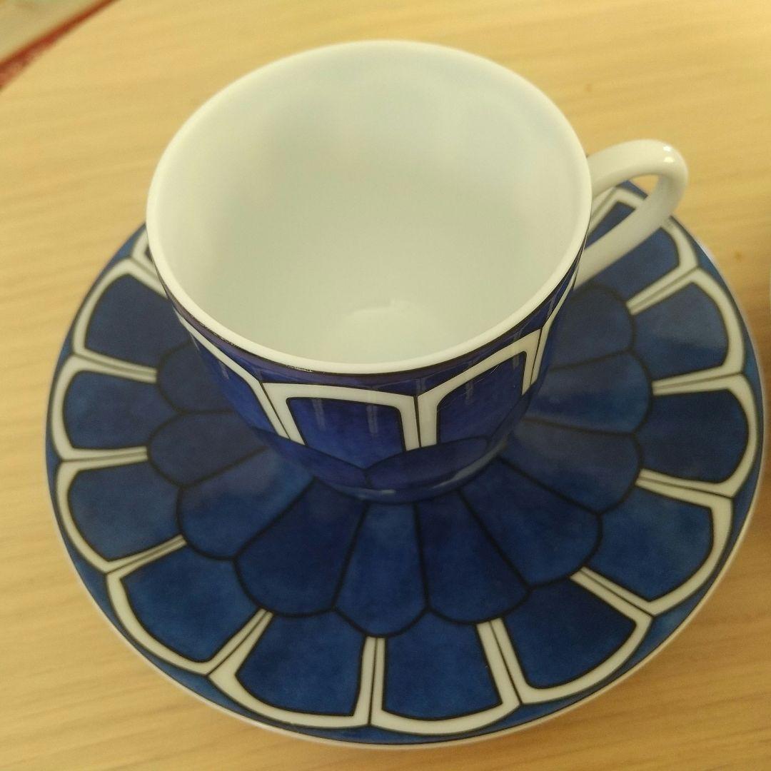 エルメスブルーダイユール カップ&ソーサー 2個