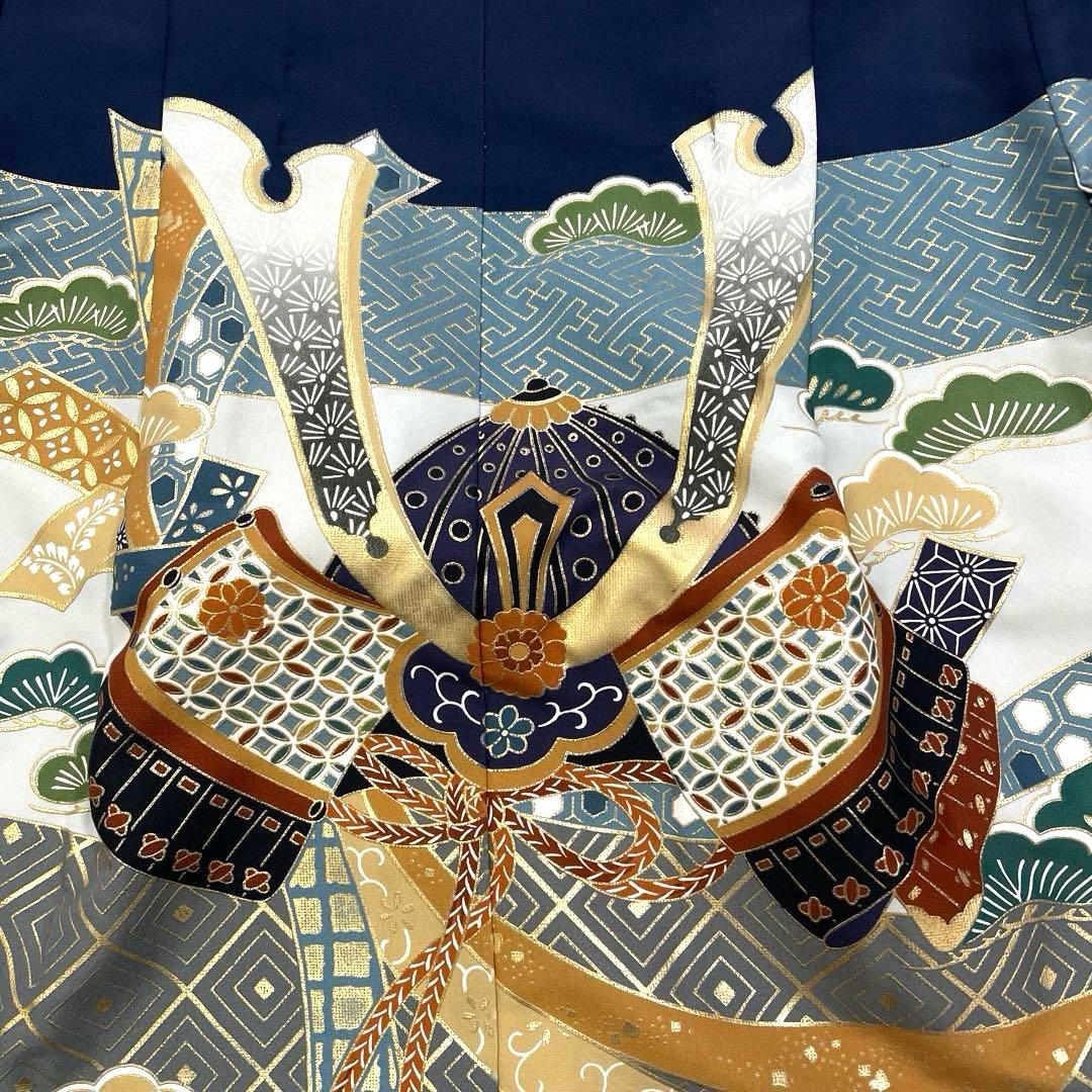 七五三 羽織セット 男の子 羽織 着物 長襦袢 半衿付き 5歳 No.124