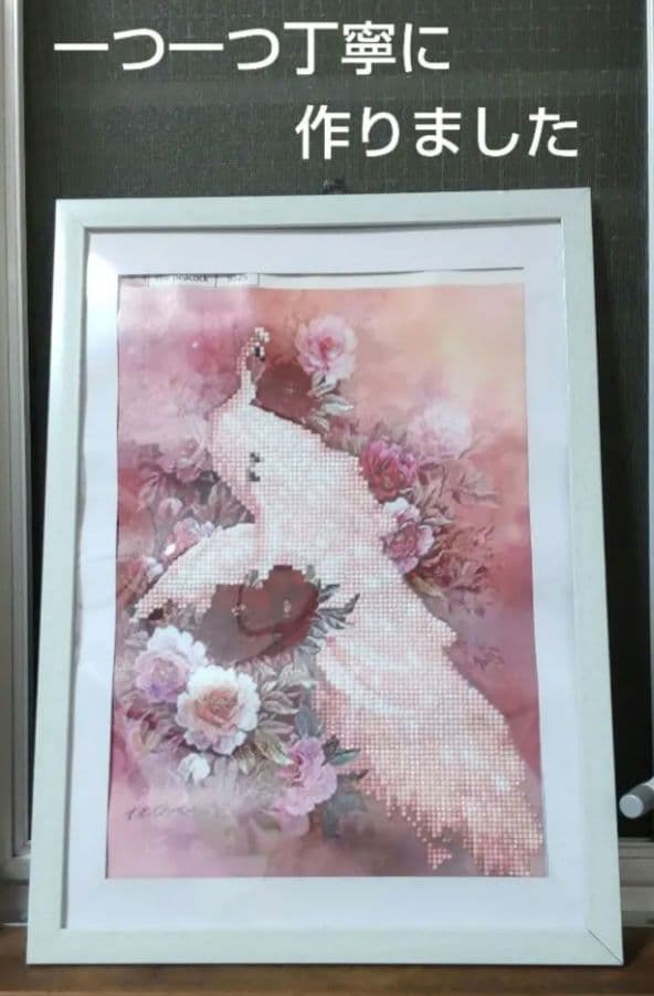 孔雀　ビーズアート