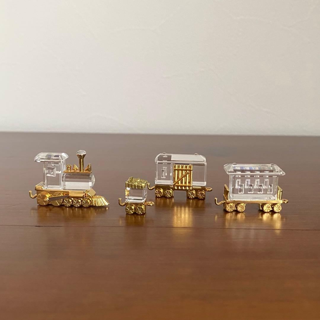 SWAROVSKI スワロフスキー クリスタル 機関車 置物