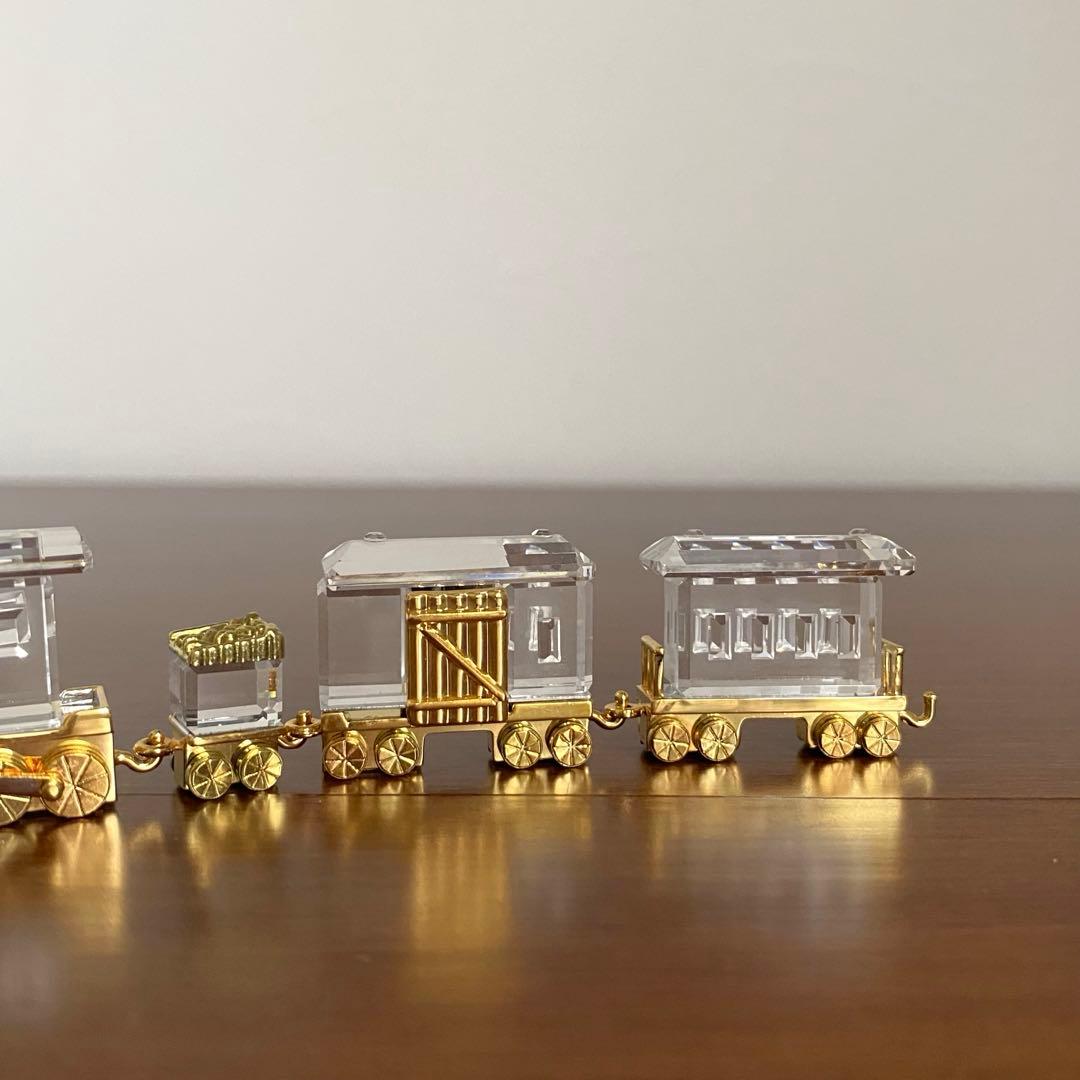 SWAROVSKI スワロフスキー クリスタル 機関車 置物