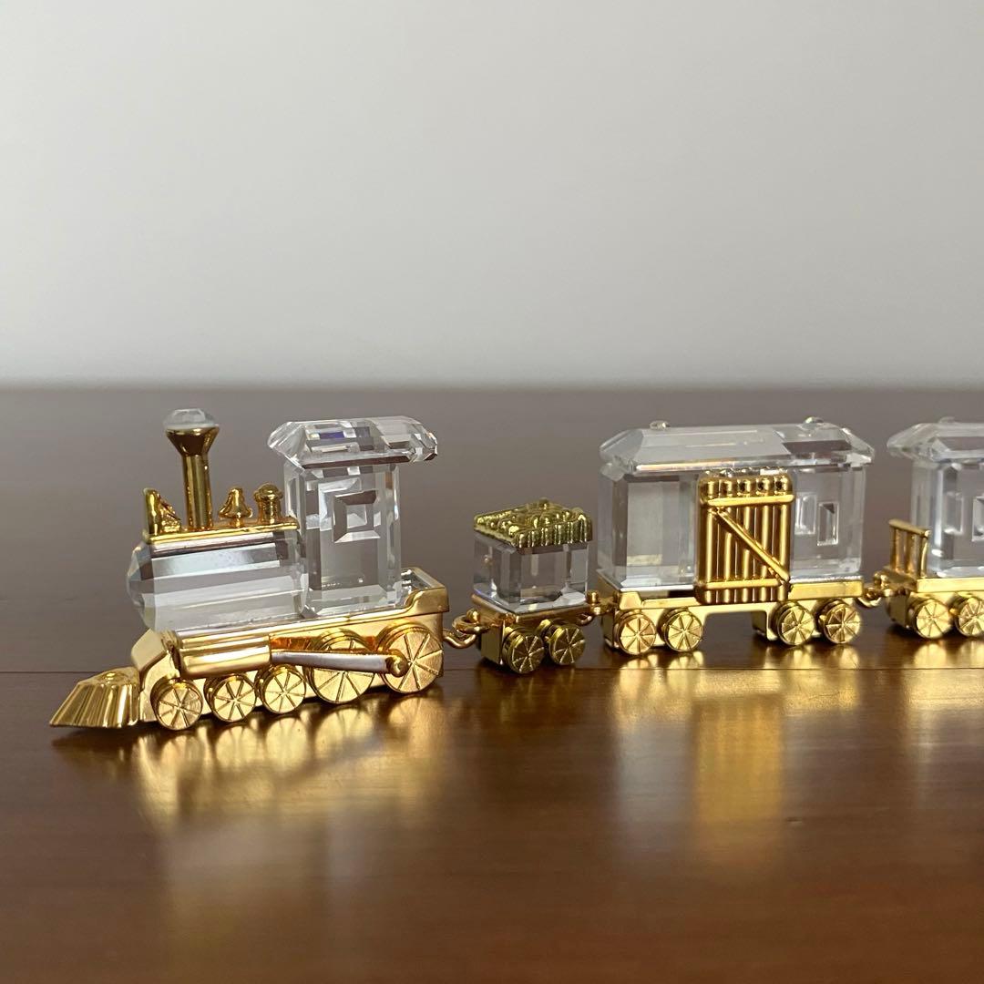 SWAROVSKI スワロフスキー クリスタル 機関車 置物
