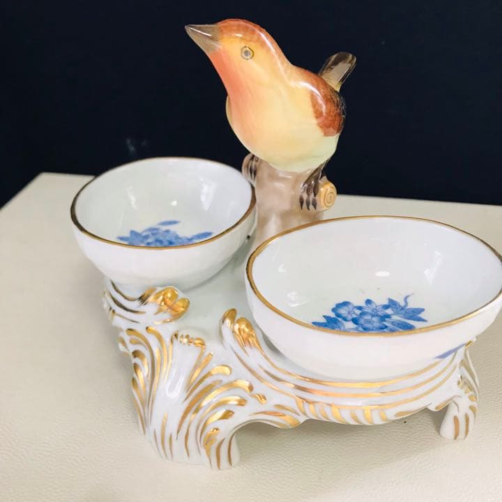 ヘレンド     ダブルディッシュ　フィギュリン