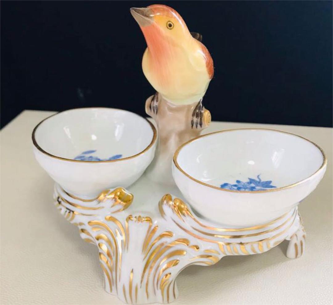 ヘレンド     ダブルディッシュ　フィギュリン