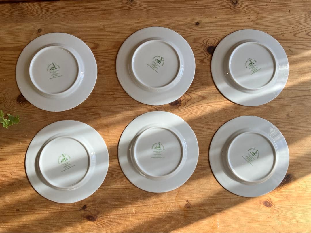 ジノリ　Manifattura di Laveno 19.5デザートプレート×6