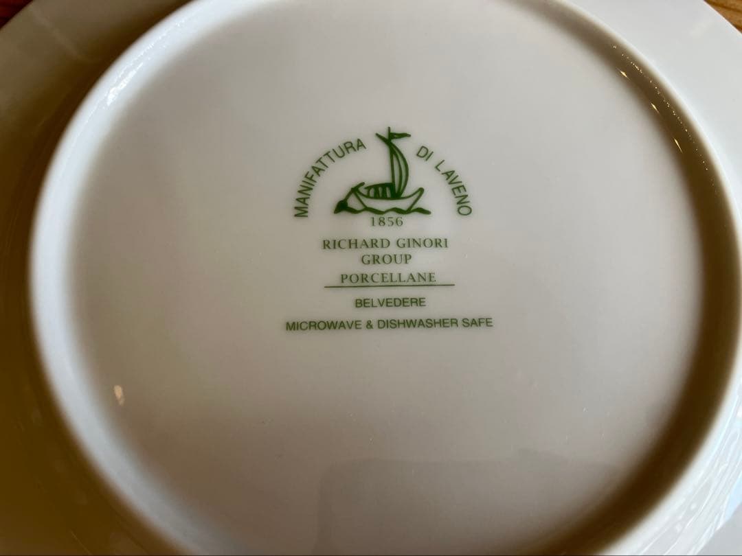 ジノリ　Manifattura di Laveno 19.5デザートプレート×6