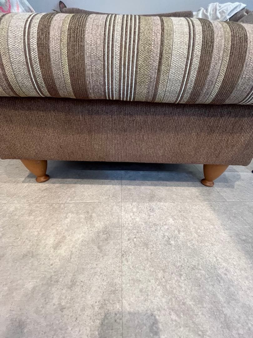 ストライプデザイン 1人掛けソファ