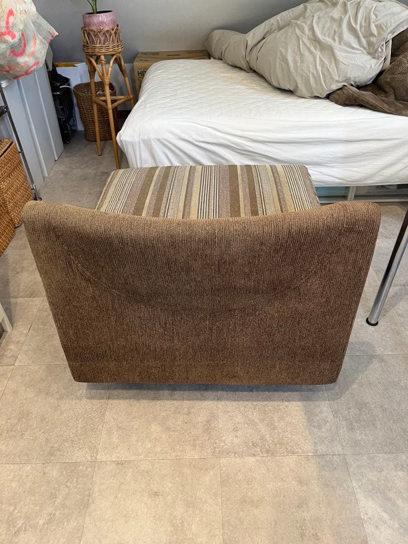 ストライプデザイン 1人掛けソファ