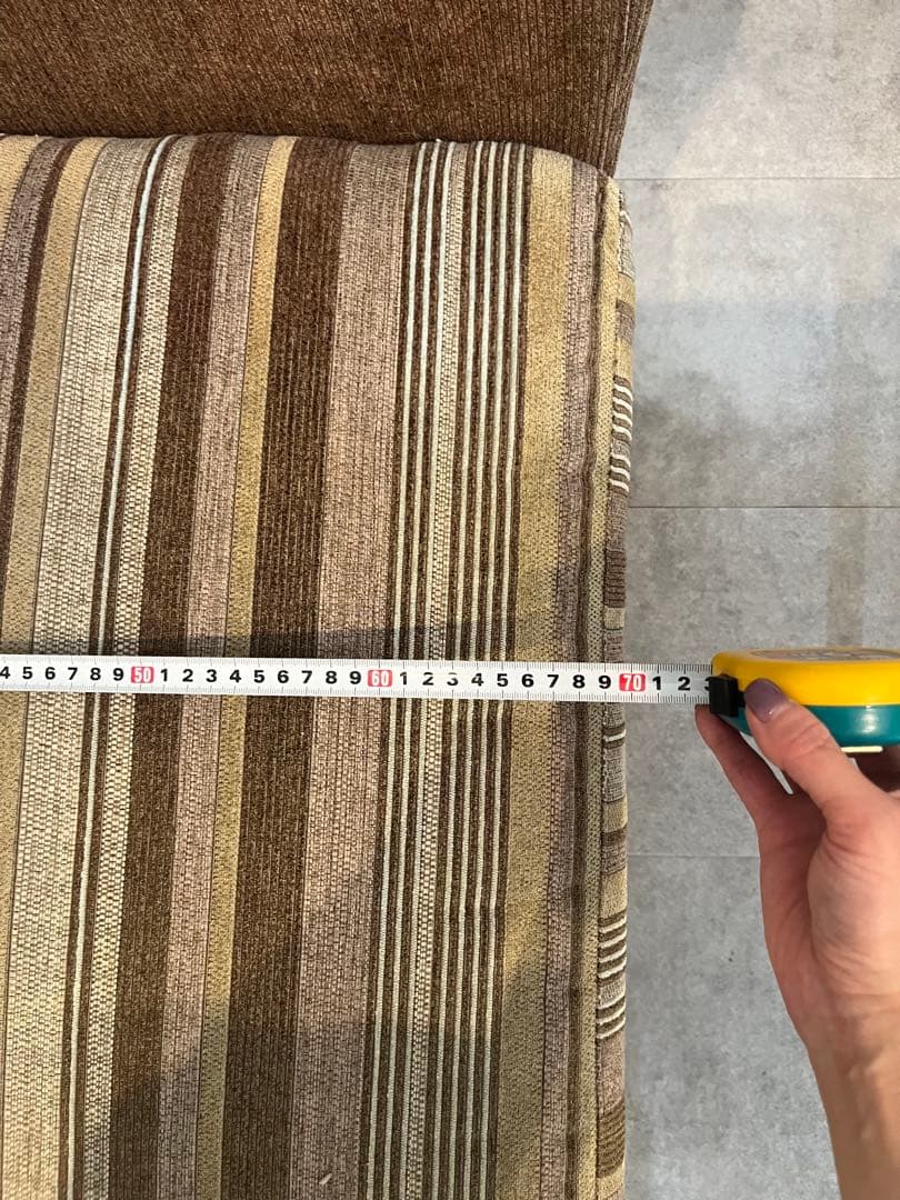 ストライプデザイン 1人掛けソファ