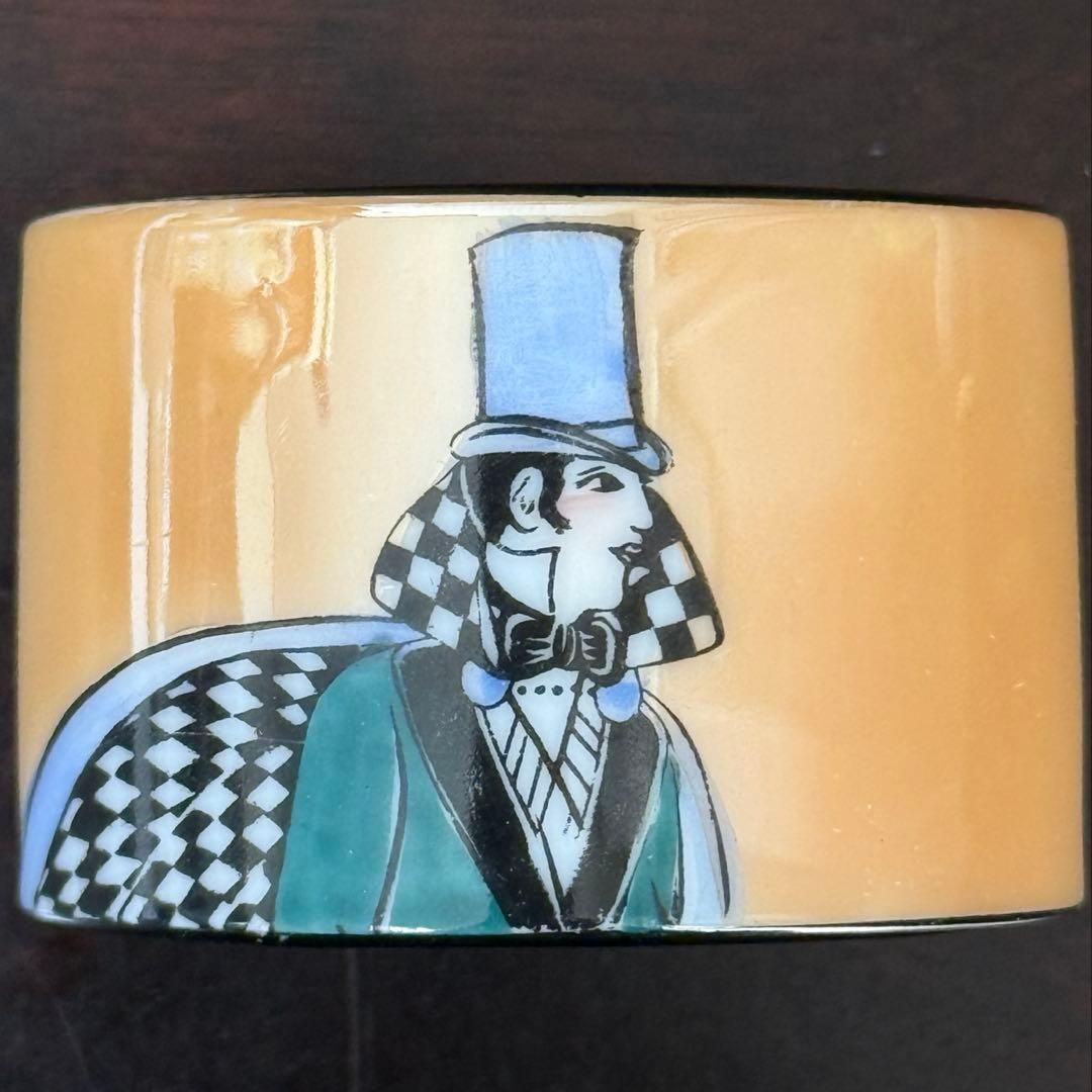 激レア】オールドノリタケ アールデコ ラスター彩 ナプキンリング ペア