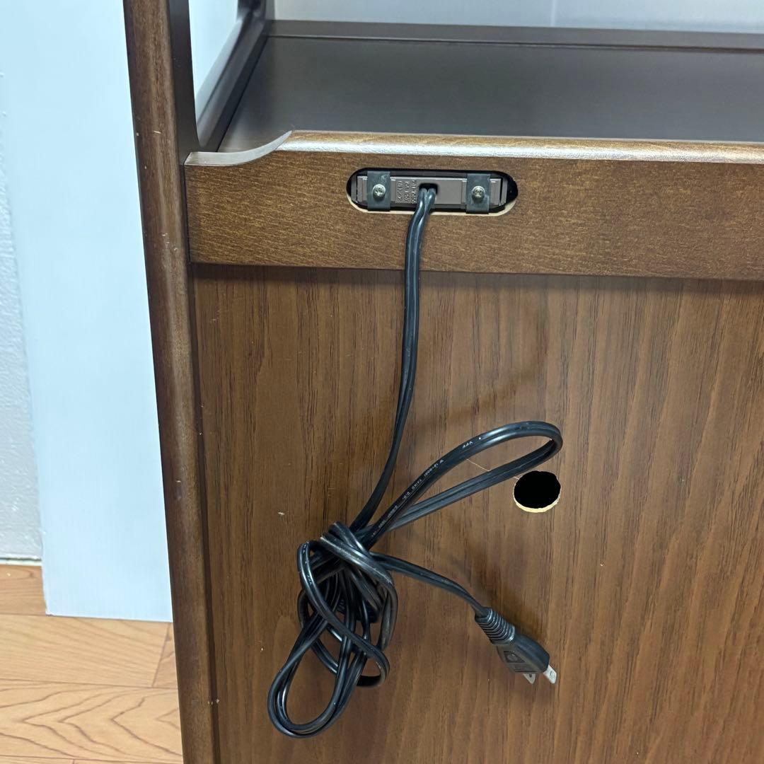 Karimoku カリモク 木製 電話台、FAX台　飾り棚 収納　レンジ台