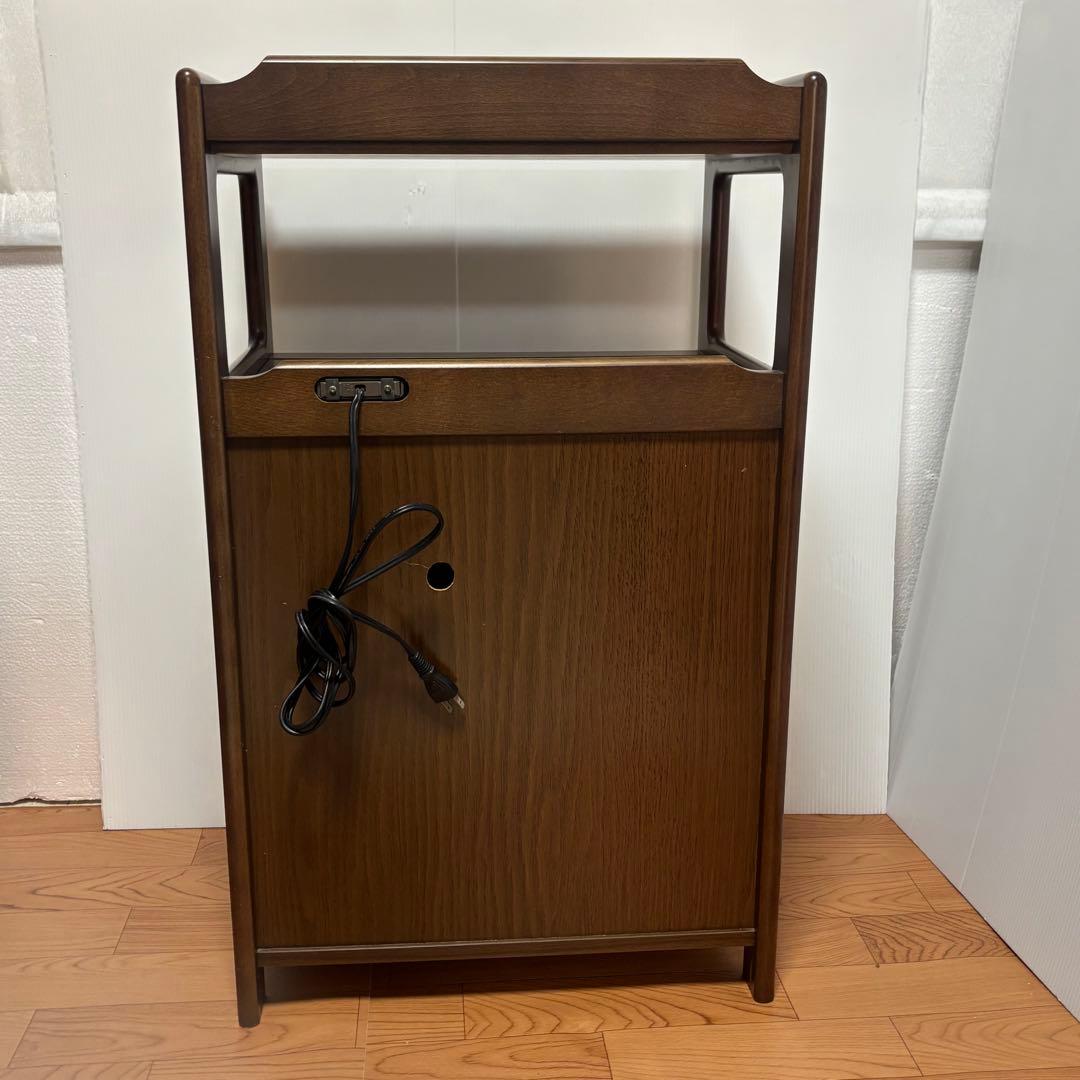 Karimoku カリモク 木製 電話台、FAX台　飾り棚 収納　レンジ台