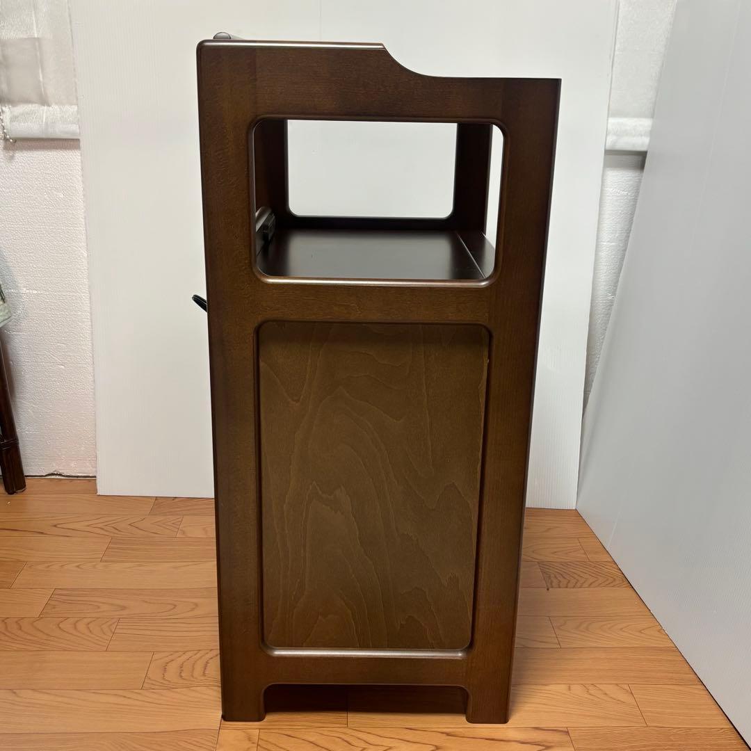 Karimoku カリモク 木製 電話台、FAX台　飾り棚 収納　レンジ台