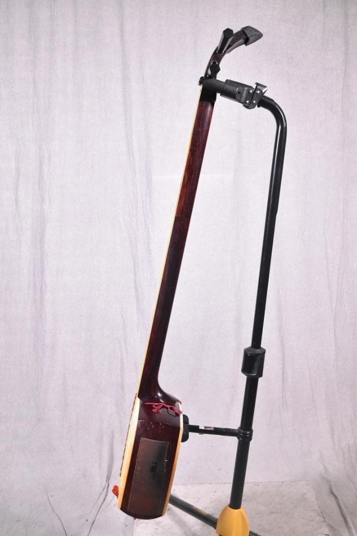 津軽三味線 太棹 東さわり 金細 二枚溝 紅木 子持ち綾杉胴