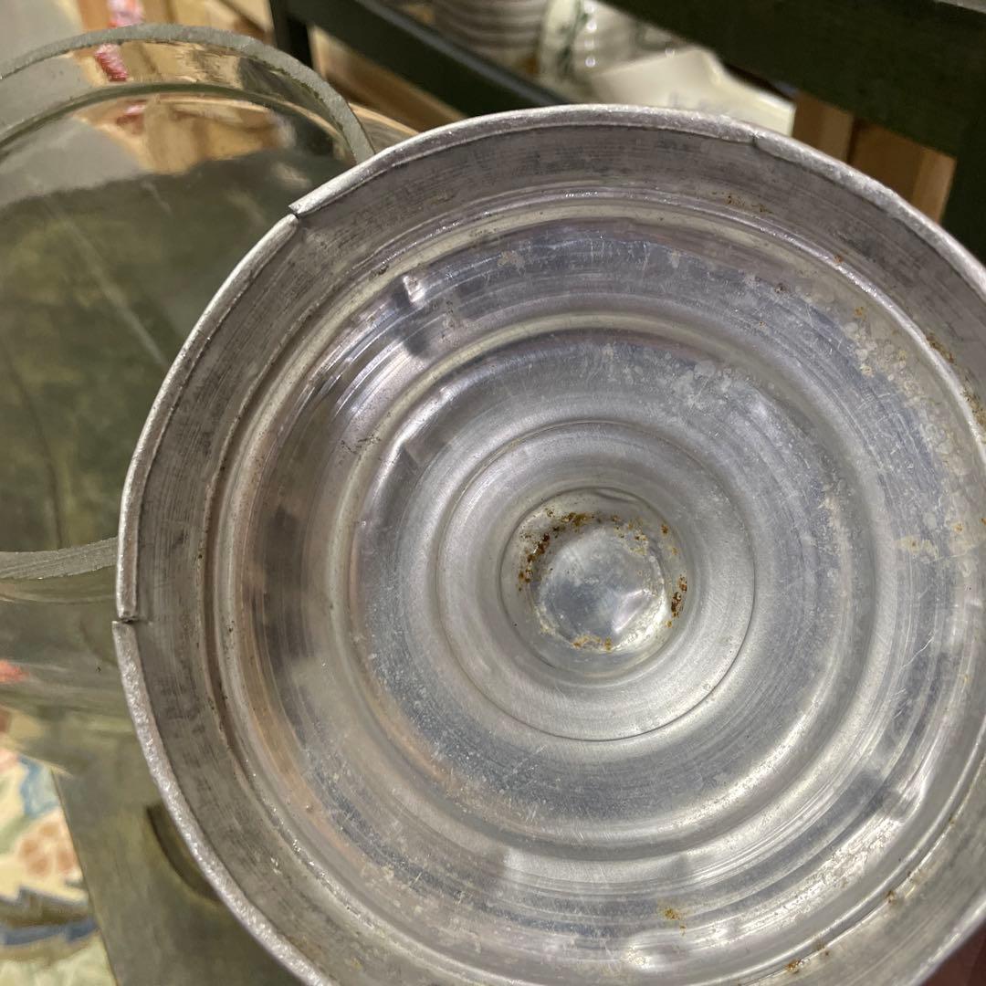 昭和古ガラス瓶　駄菓子屋さんのお菓子入れ　昭和レトロガラス容器