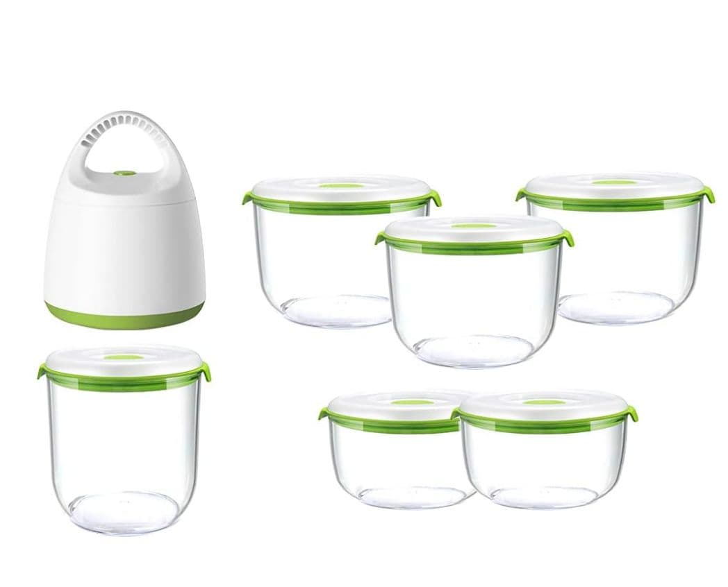 FOSA本体 真空コンテナ丸型 縦長型 高機能スライサー 新品お得9点