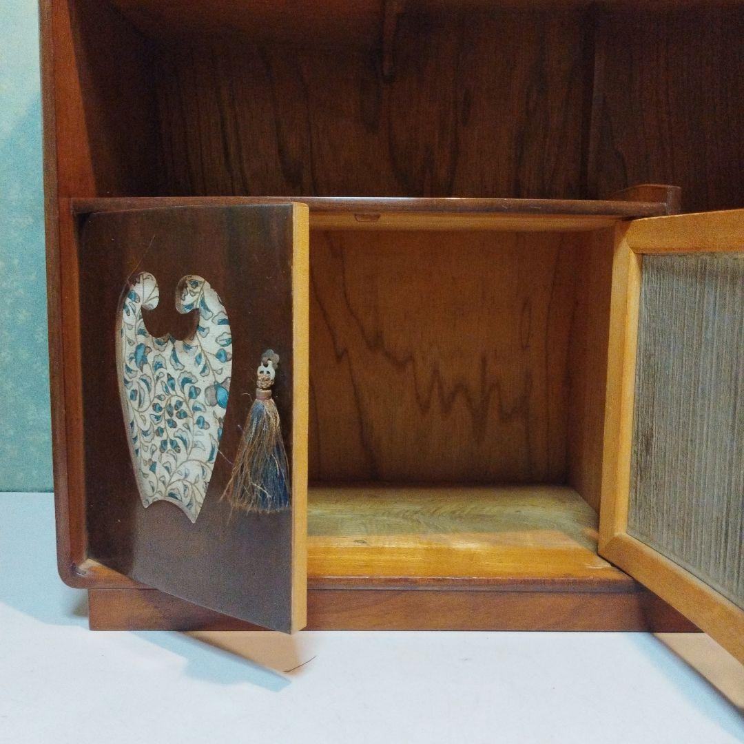 100年前　茶箪笥　飾り棚　サイドボード　桐家具　手作り　大正　昭和　民芸家具