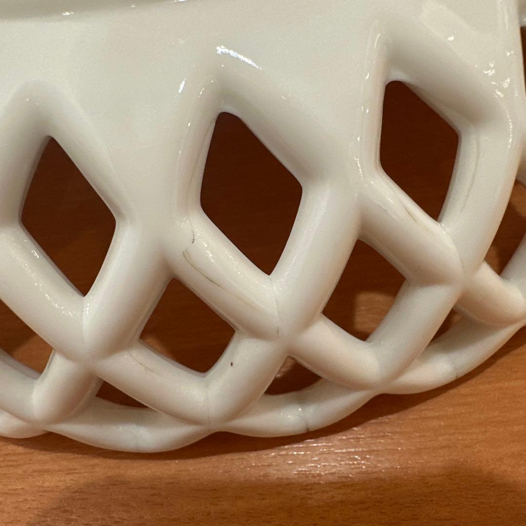 1880年代 チャリナー・テイラー社 アンティークミルクガラスコンポート 激レア